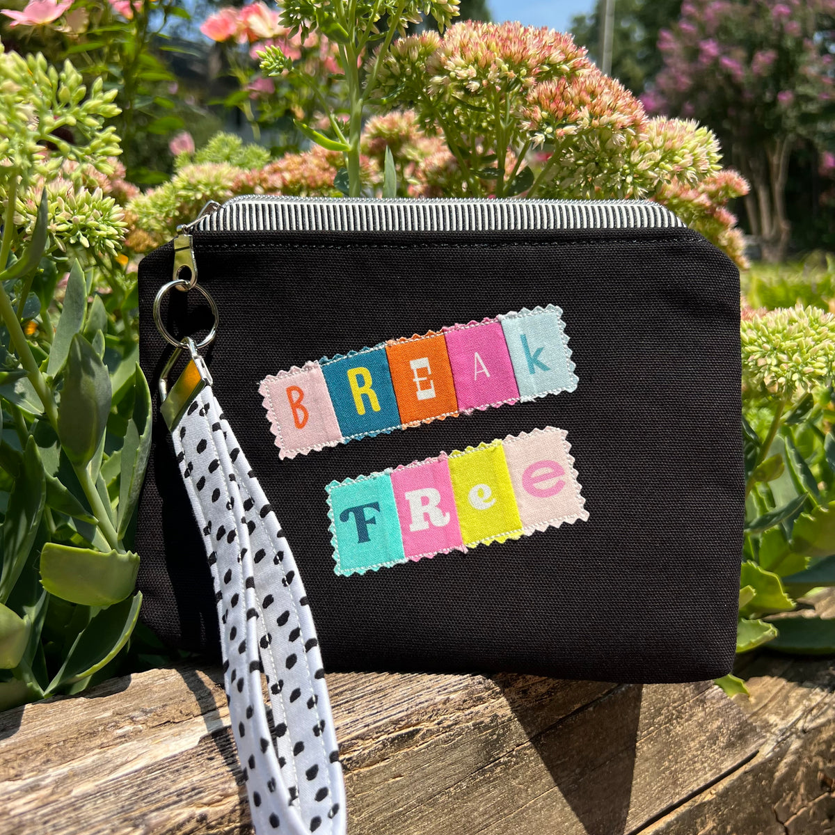 Break Free Zippered Pouch with Removable Wristlet Strap