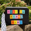 Till We Dance Away Zippered Pouch with Removable Wristlet Strap