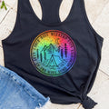 Watercolor Labor Dave Weekend 2026 GORGE • Women's Racerback Tank