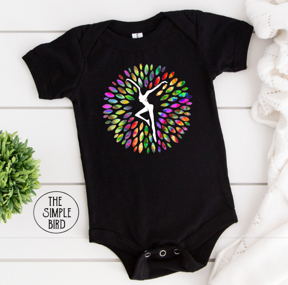 Dahlia Bloom with Firedancer Onesie® / Available in Toddler & Youth Tees