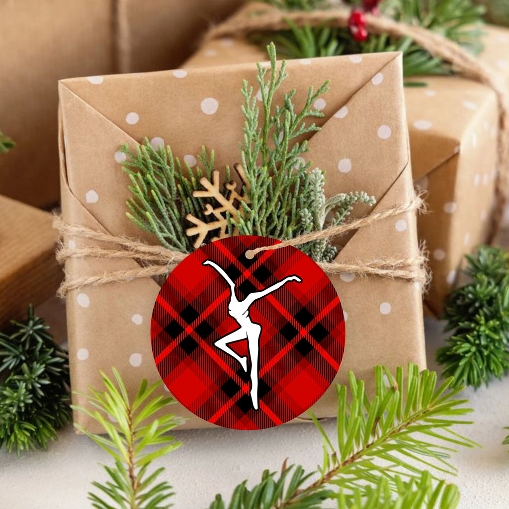 Red Plaid FD Ornament