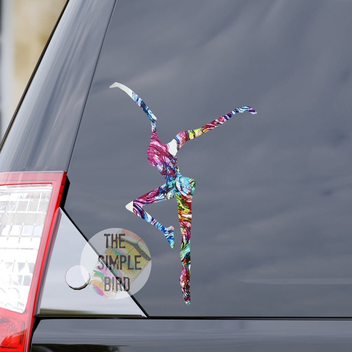 Colorful Swirl Firedancer Decal